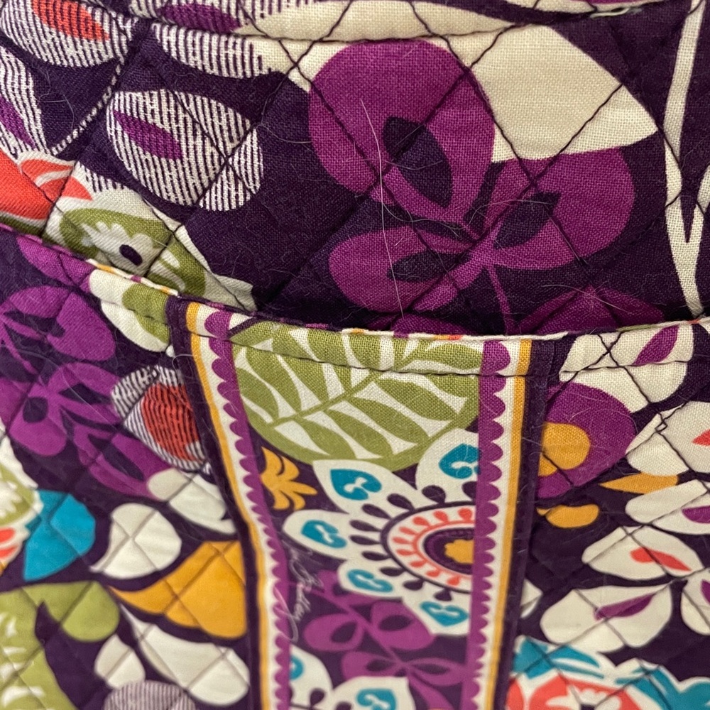 Vera Bradley Quilted Floral Hipster Plum Petals Crossbody Bag - Purple Multi - Picture 5 of 8